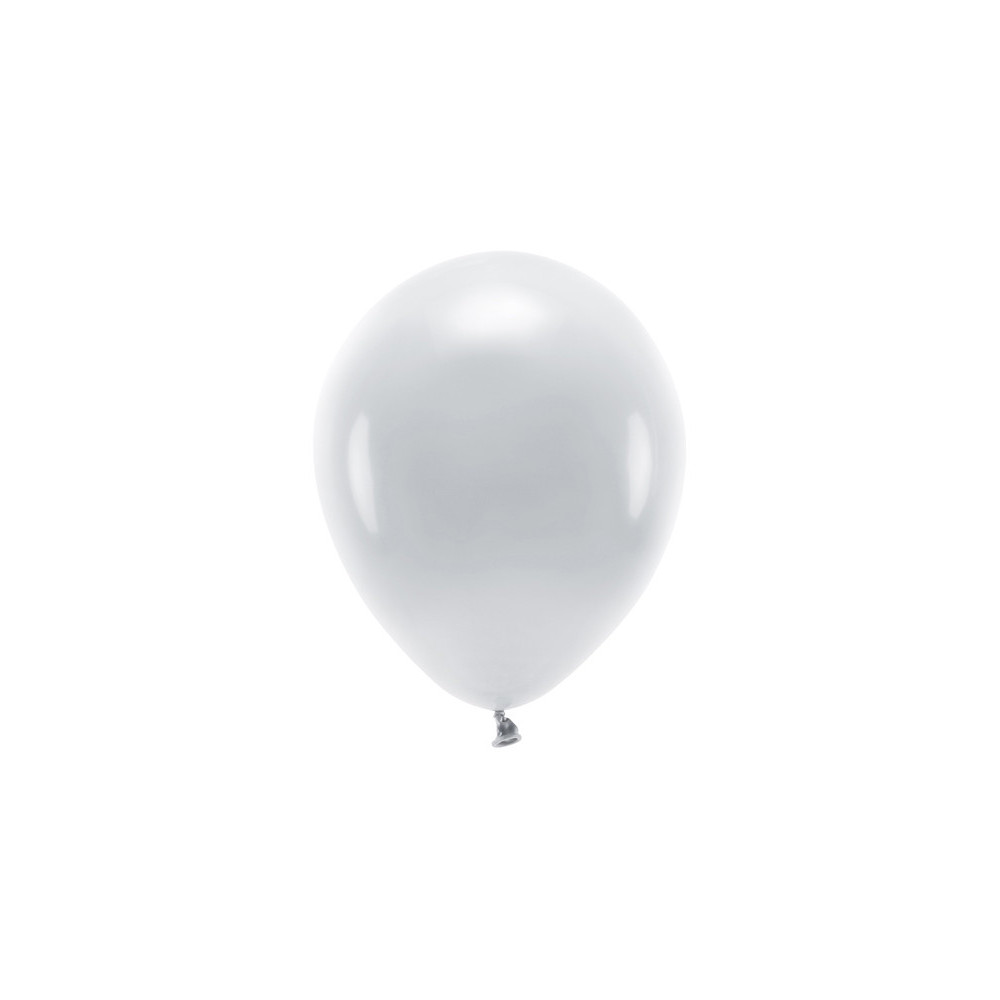 Latex Pastel Eco balloons - grey, 26 cm, 10 pcs.