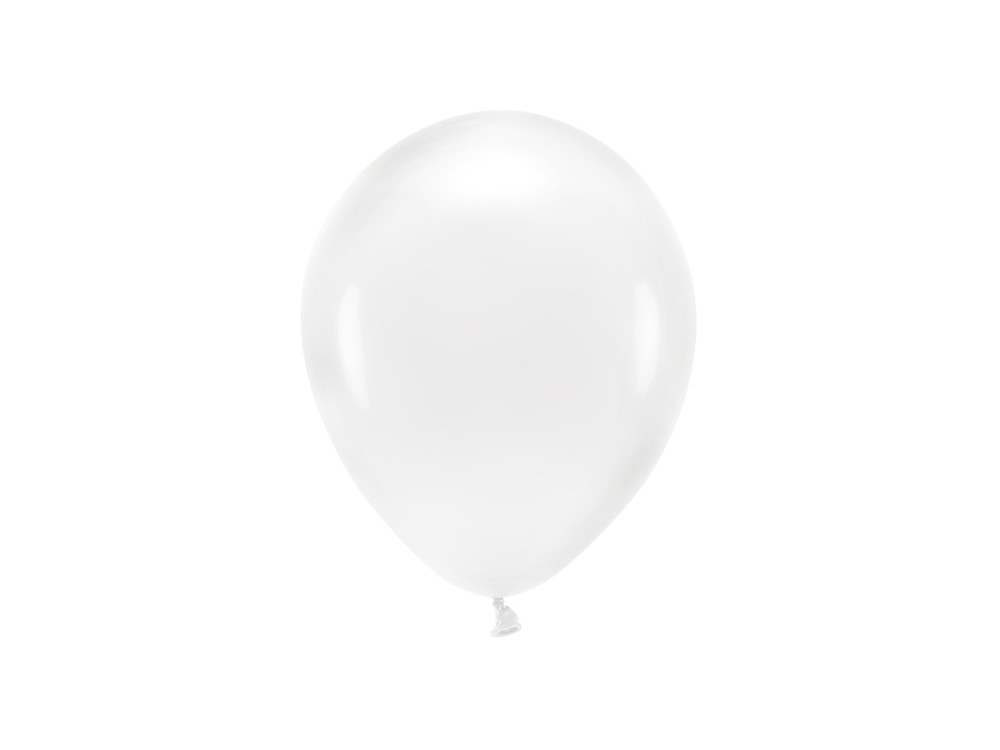 Balony lateksowe Eco - transparentne, 30 cm, 10 szt.