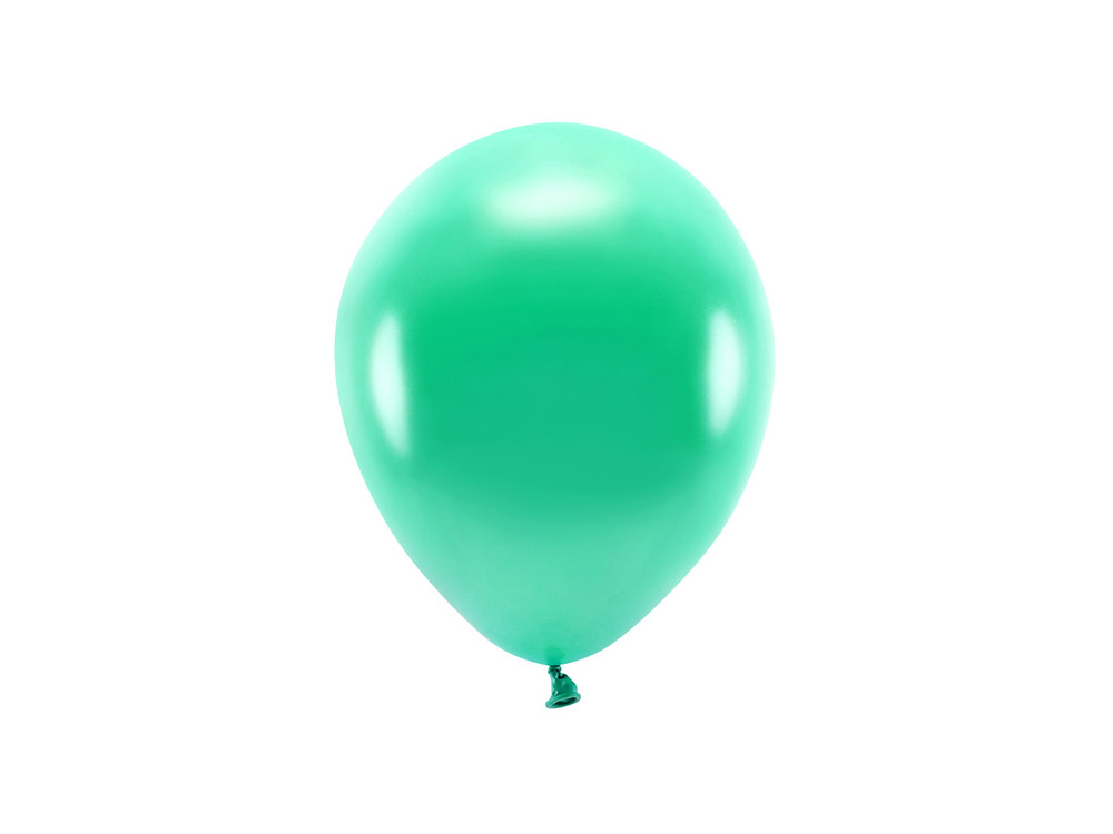 Latex Metallic Eco balloons - green, 30 cm, 10 pcs.