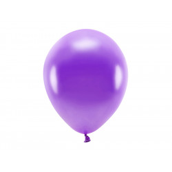 Latex Metallic Eco balloons - violet, 30 cm, 10 pcs.