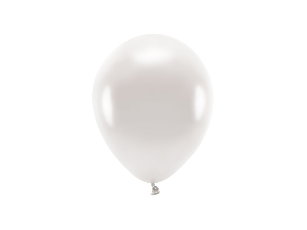 Latex Metallic Eco balloons - pearl, 30 cm, 10 pcs.