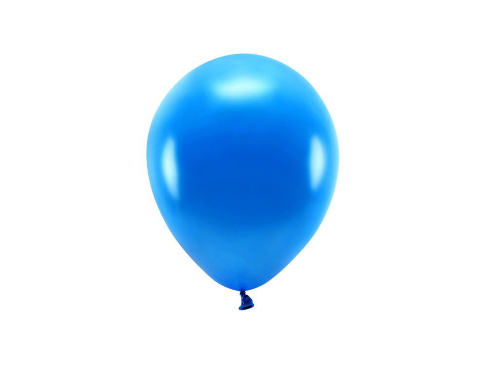Latex Metallic Eco balloons - navy blue, 30 cm, 10 pcs.