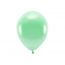 Latex Metallic Eco balloons - mint green, 30 cm, 10 pcs.