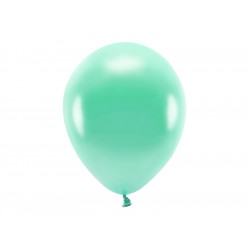 Latex Metallic Eco balloons - dark mint, 30 cm, 10 pcs.