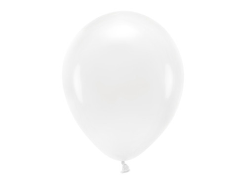 Balony lateksowe Eco, pastelowe - białe, 30 cm, 10 szt.