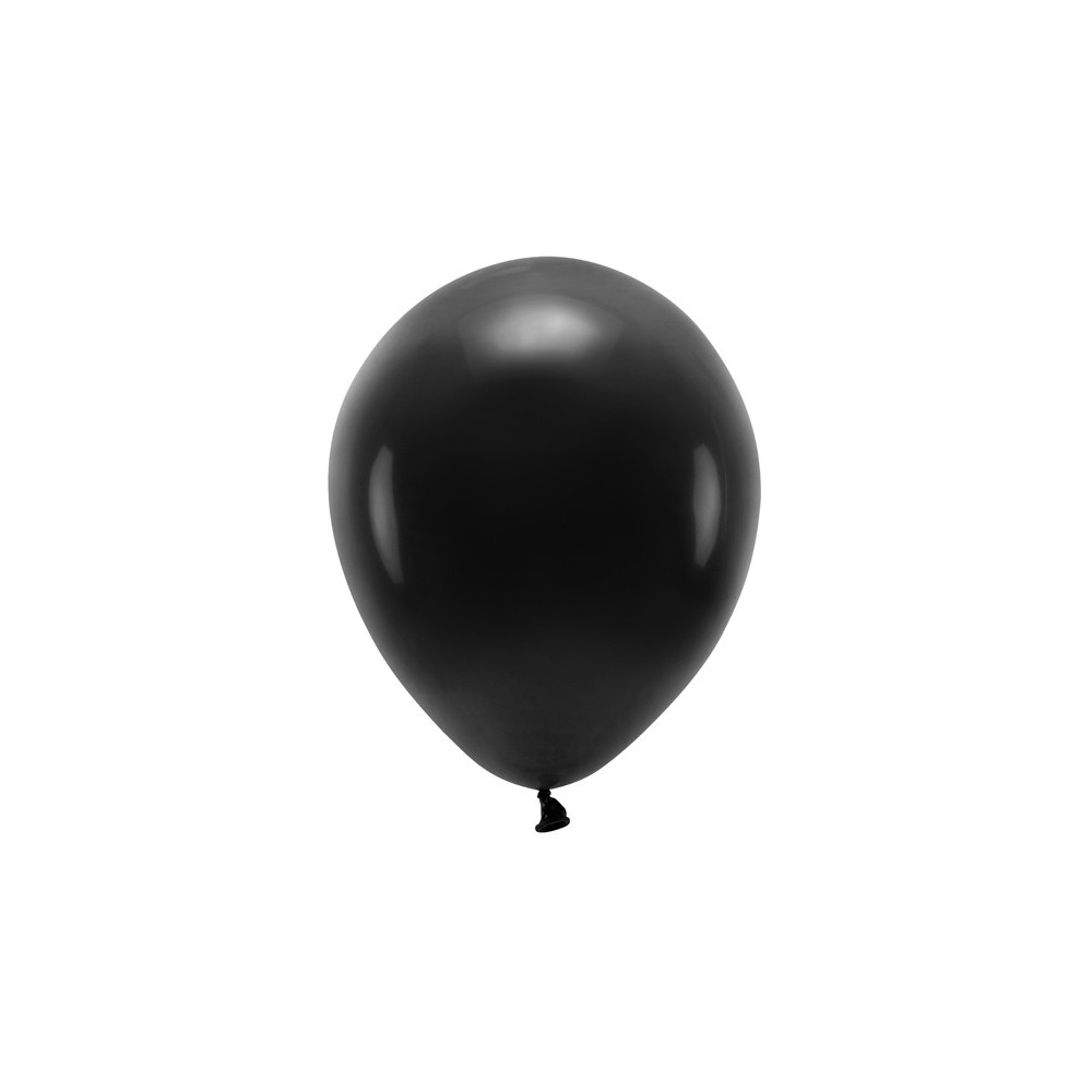 Latex Pastel Eco balloons - black, 30 cm, 10 pcs.