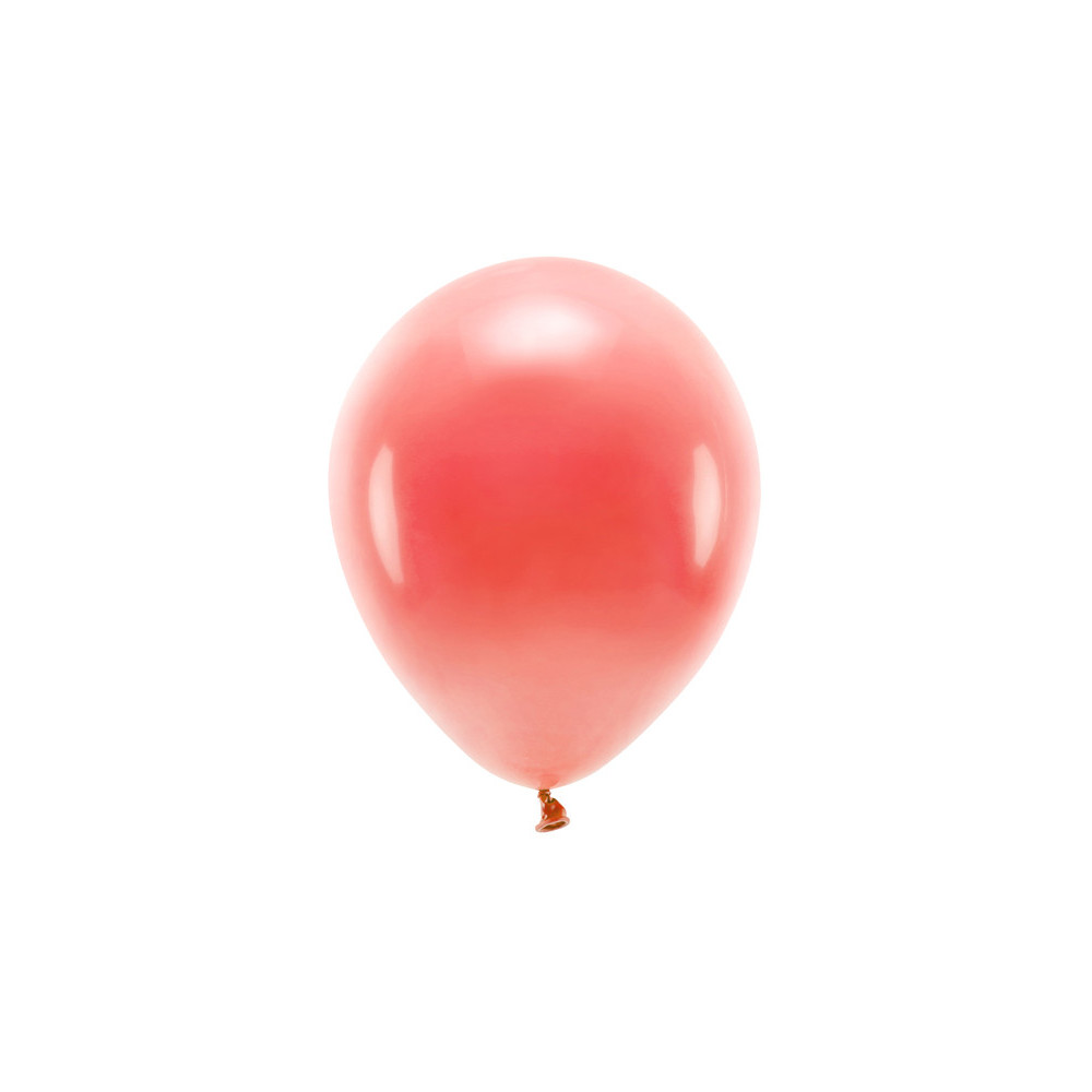 Latex Pastel Eco balloons - coral, 30 cm, 10 pcs.