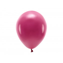 Balony lateksowe Eco, pastelowe - bordowe, 30 cm, 10 szt.