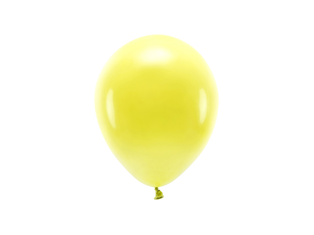 Latex Pastel Eco balloons - yellow, 30 cm, 10 pcs.