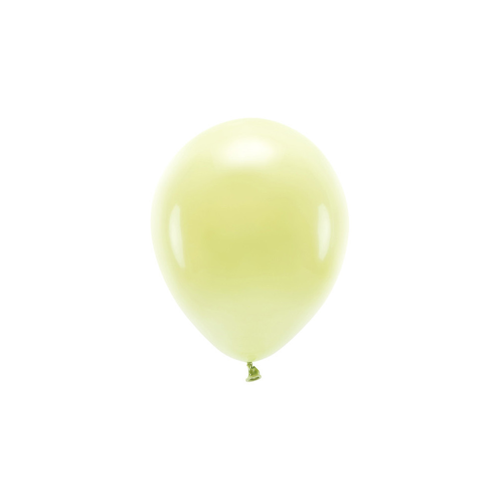Latex Pastel Eco balloons - light yellow, 30 cm, 10 pcs.
