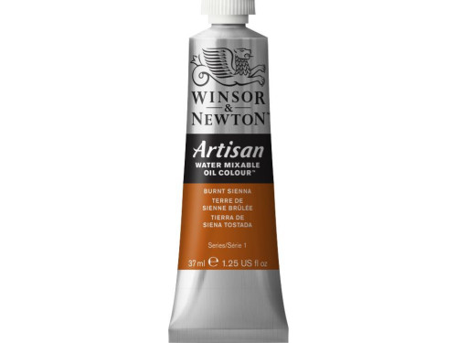 Farba olejna Artisan Water - Winsor & Newton - Burnt Sienna, 37 ml