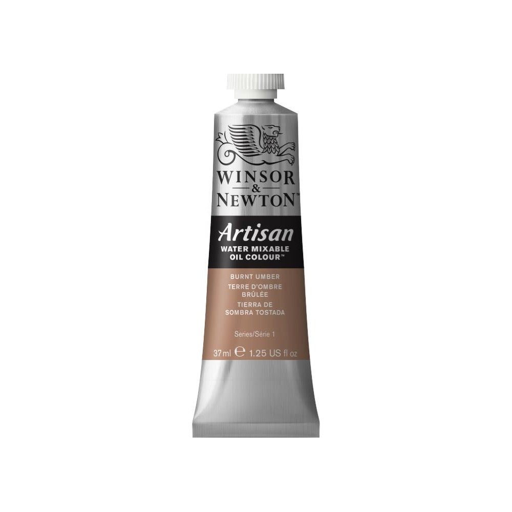 Artisan Water oil paint - Winsor & Newton - Burnt Umber, 37 ml