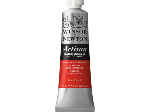 Artisan Water oil paint - Winsor & Newton - Cadmium Red Medium, 37 ml