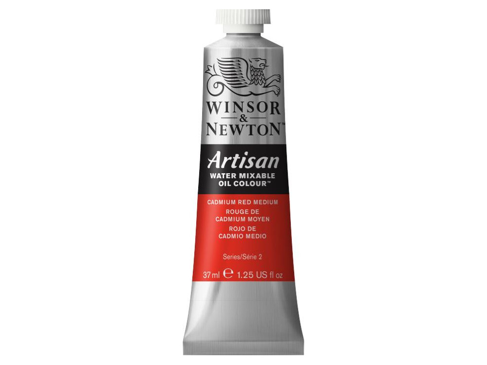 Artisan Water oil paint - Winsor & Newton - Cadmium Red Medium, 37 ml