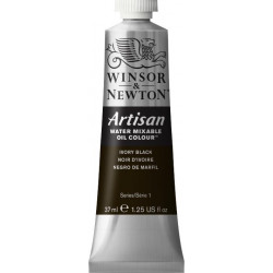 Farba olejna Artisan Water - Winsor & Newton - Ivory Black, 37 ml