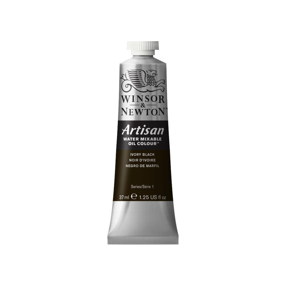 Farba olejna Artisan Water - Winsor & Newton - Ivory Black, 37 ml