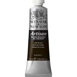 Farba olejna Artisan Water - Winsor & Newton - Lamp Black, 37 ml