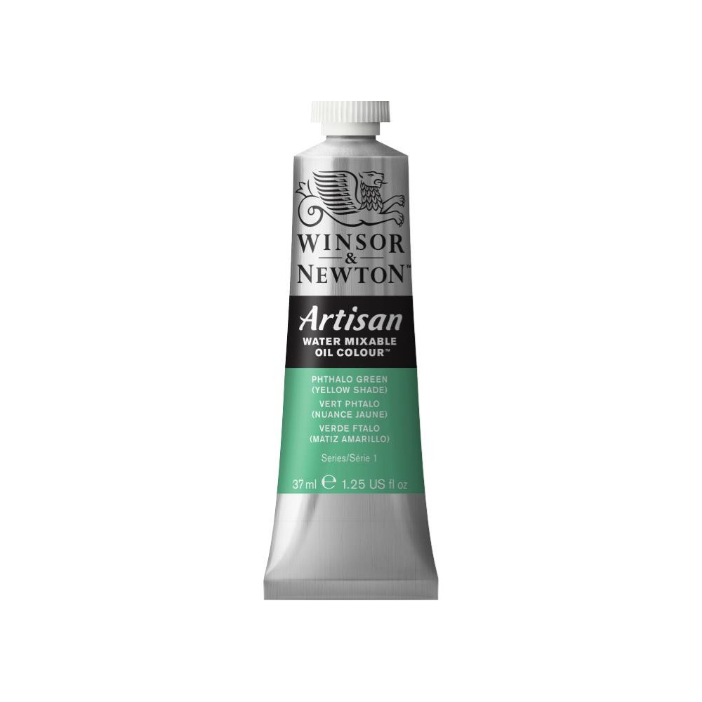 Artisan Water oil paint - Winsor & Newton - Phthalo Green (yellow shade), 37 ml