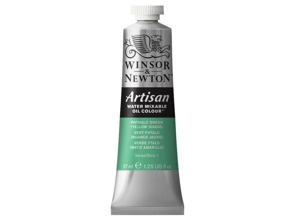 Artisan Water oil paint - Winsor & Newton - Phthalo Green (yellow shade), 37 ml