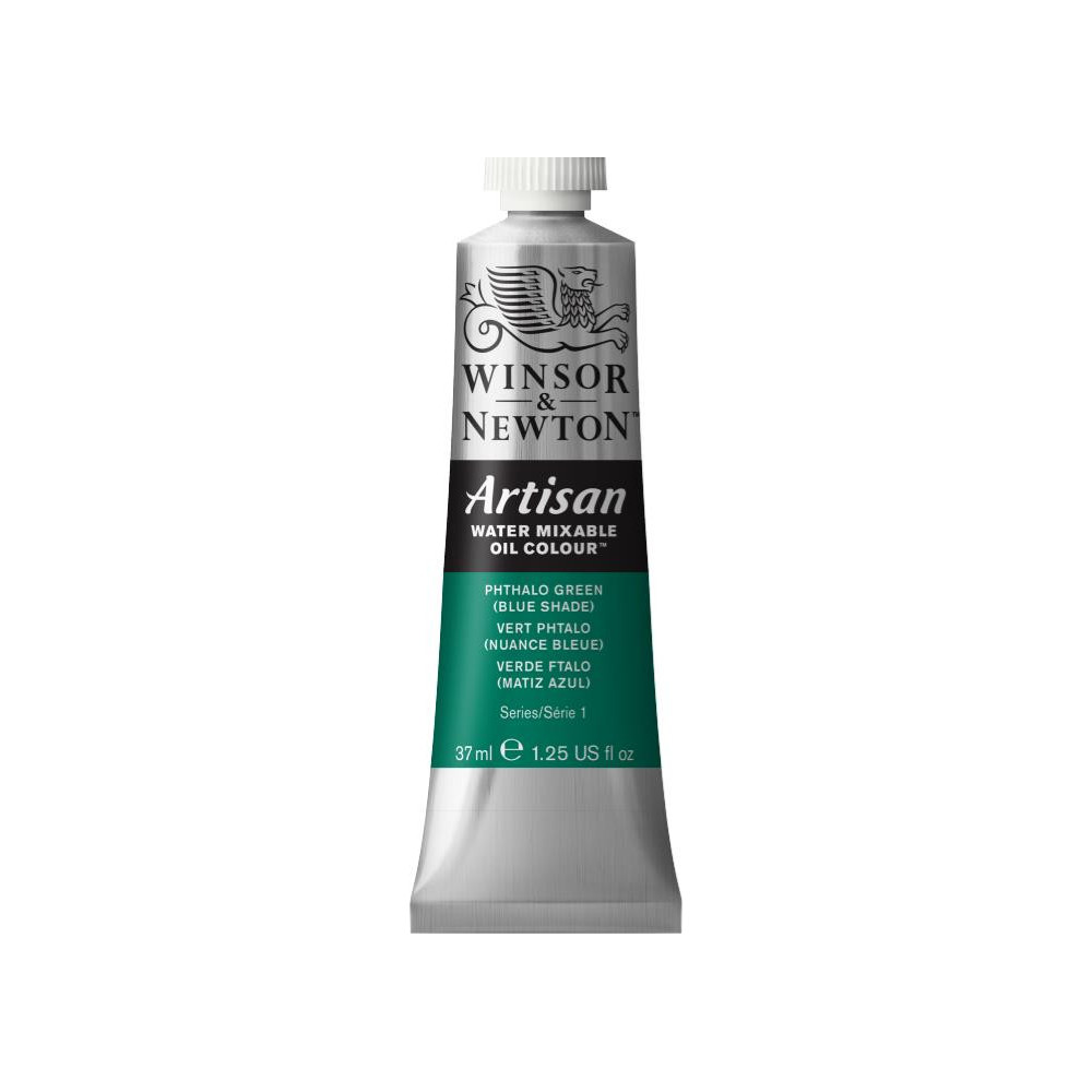 Artisan Water oil paint - Winsor & Newton - Phthalo Green (blue shade), 37 ml