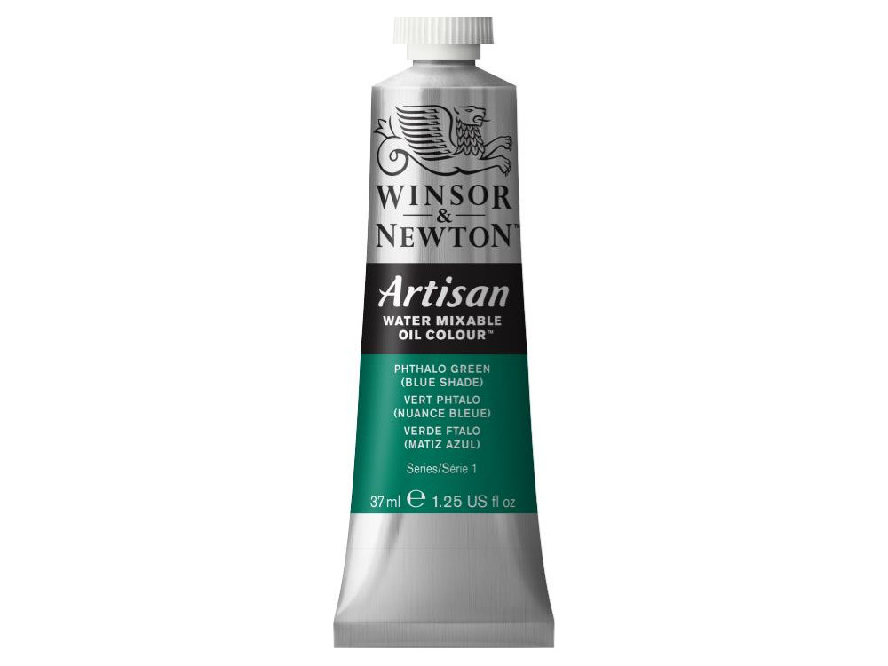 Artisan Water oil paint - Winsor & Newton - Phthalo Green (blue shade), 37 ml