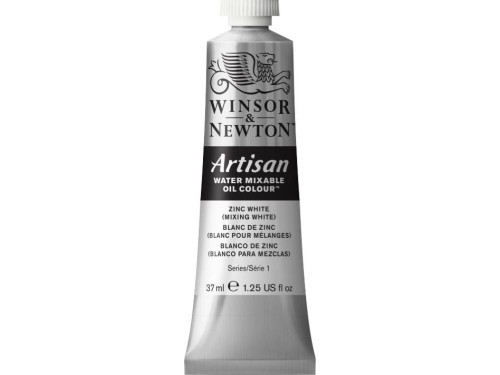 Artisan Water oil paint - Winsor & Newton - Zinc White, 37 ml