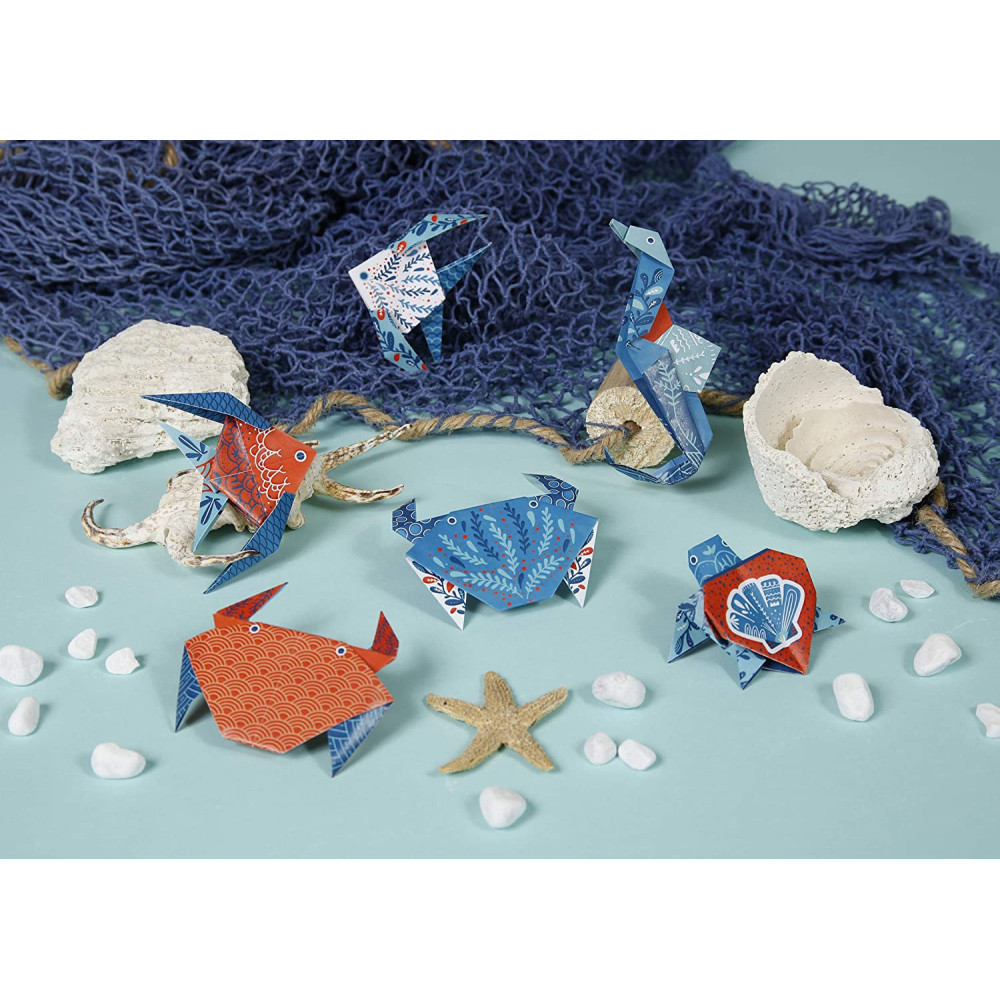 Origami paper Sea Animals - Clairefontaine - 70 g, 60 sheets