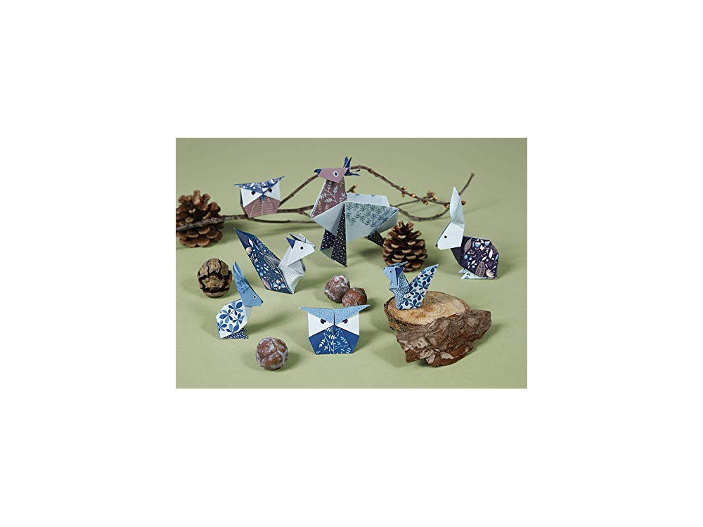Papier do origami, Forest Animals - Clairefontaine - 70 g, 60 ark.