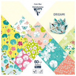 Origami paper Lotus - Clairefontaine - 70 g, 60 sheets