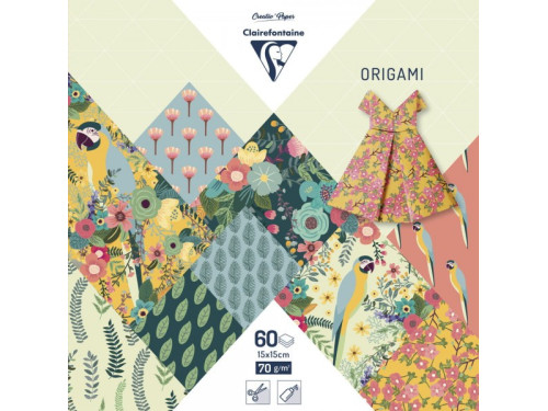 Papier do origami, Kiribati - Clairefontaine - 70 g, 60 ark.