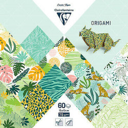 Papier do origami, Exotic Fresh - Clairefontaine - 70 g, 60 ark.