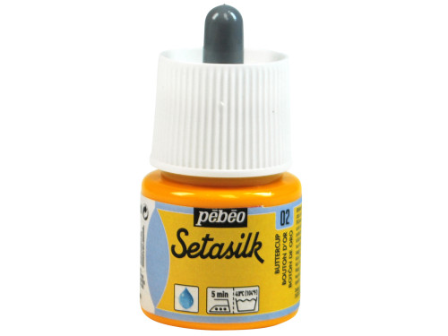 Setasilk water based paint for silk - Pébéo - Butter Cup, 45 ml