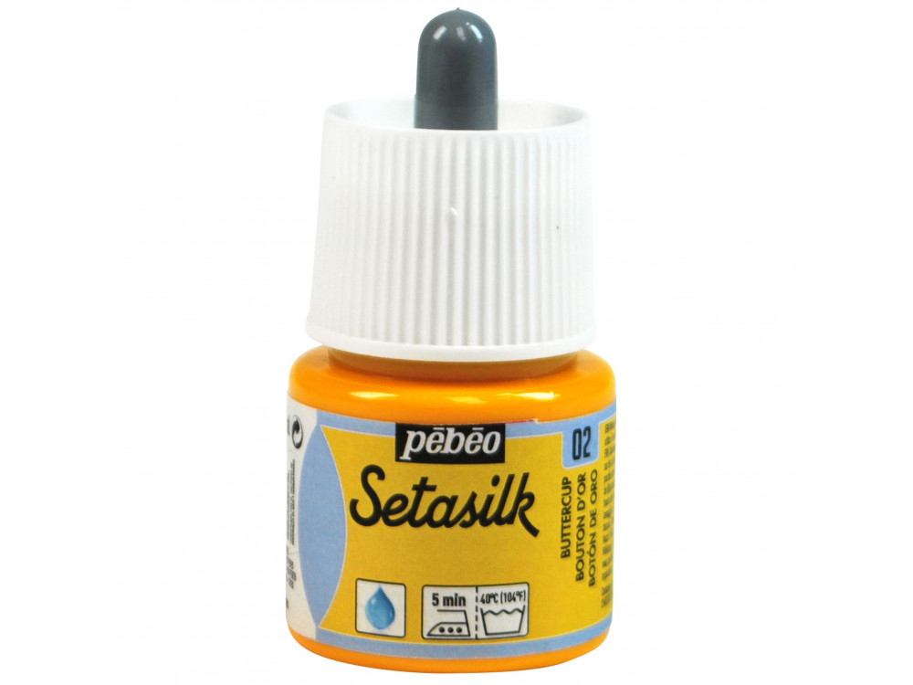 Setasilk water based paint for silk - Pébéo - Butter Cup, 45 ml