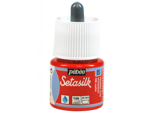 Farba do jedwabiu Setasilk - Pébéo - Poppy Red, 45 ml