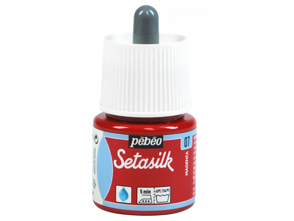 Setasilk water based paint for silk - Pébéo - Magenta, 45 ml