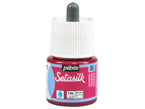 Setasilk water based paint for silk - Pébéo - Raspberry, 45 ml