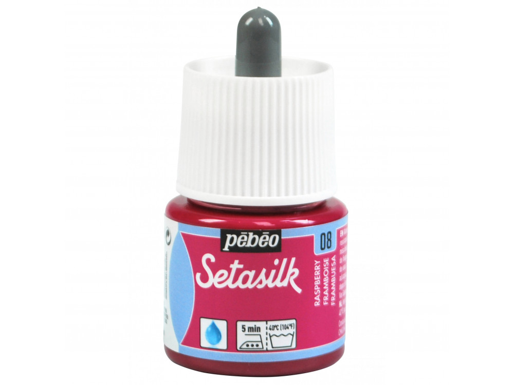 Farba do jedwabiu Setasilk - Pébéo - Raspberry, 45 ml