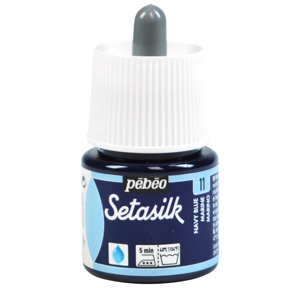 Setasilk water based paint for silk - Pébéo - Navy Blue, 45 ml