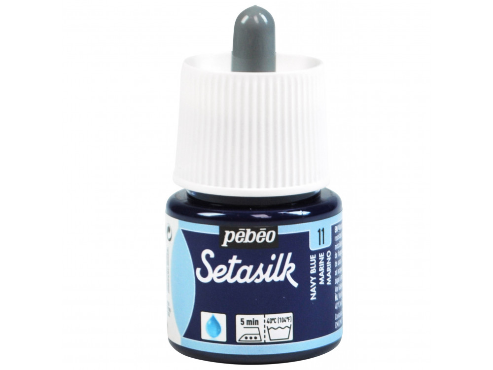 Farba do jedwabiu Setasilk - Pébéo - Navy Blue, 45 ml