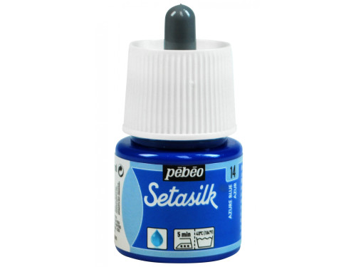 Setasilk water based paint for silk - Pébéo - Azure Blue, 45 ml