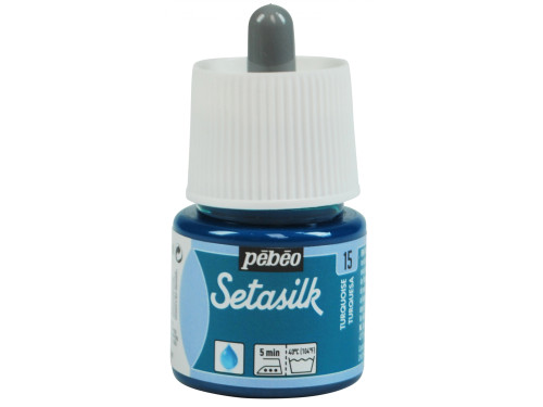 Setasilk water based paint for silk - Pébéo - Turquoise, 45 ml