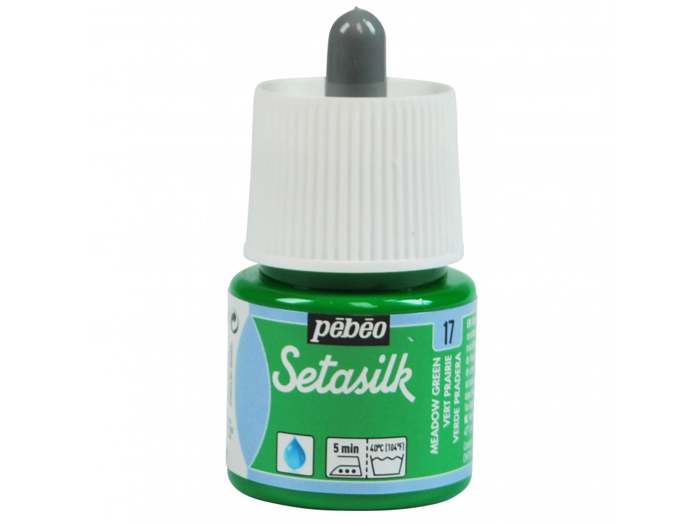 Setasilk water based paint for silk - Pébéo - Meadow Green, 45 ml