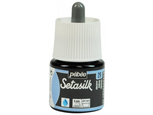 Setasilk water based paint for silk - Pébéo - Ebony, 45 ml