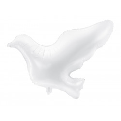 Foil balloon Dove - white, 77 x 66 cm