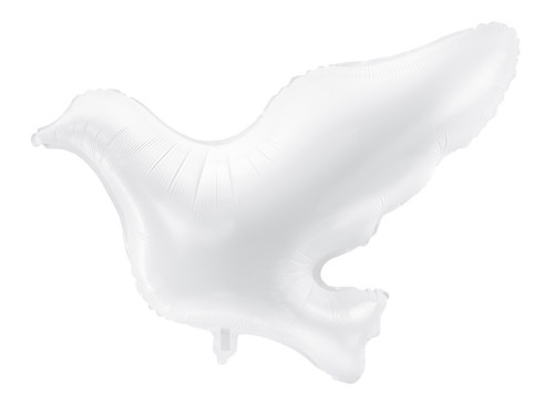 Foil balloon Dove - white, 77 x 66 cm