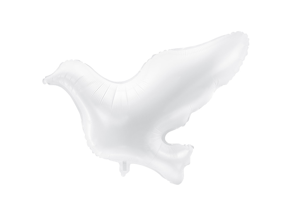 Balon foliowy Gołąb - biały, 77 x 66 cm