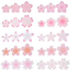 Kwiaty papierowe Sakura - Rico Design - różowe, 10-15 cm, 60 szt.