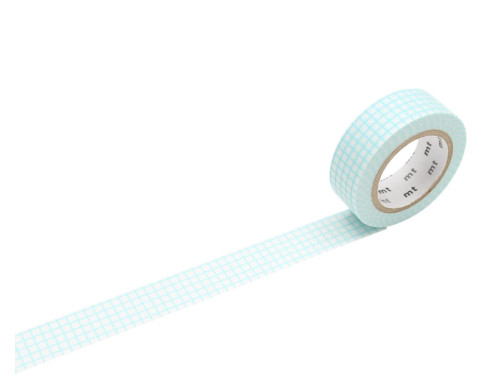 Taśma papierowa washi - MT Masking Tape - Hougan Mint Blue, 7 m