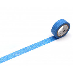 Taśma papierowa washi - MT Masking Tape - Samekomon Blue, 7 m