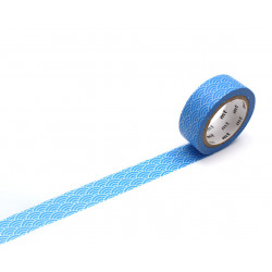 Taśma papierowa washi - MT Masking Tape - Seigaiha Blue, 7 m